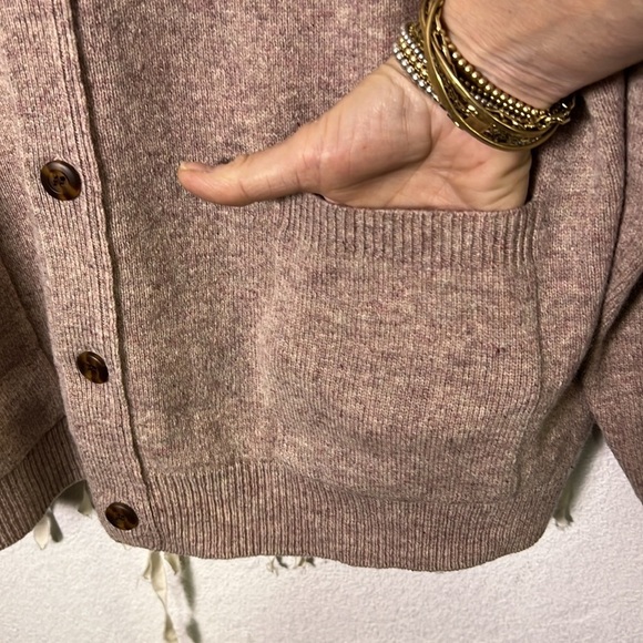 Woolovers Men's 100% New Wool Button Front Cardigan Size Large - Picture 7 of 11